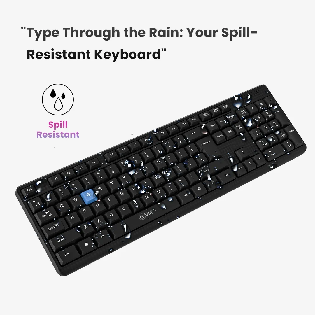 EVM Wired Keyboard Black (EVM-WDK-216) view 2